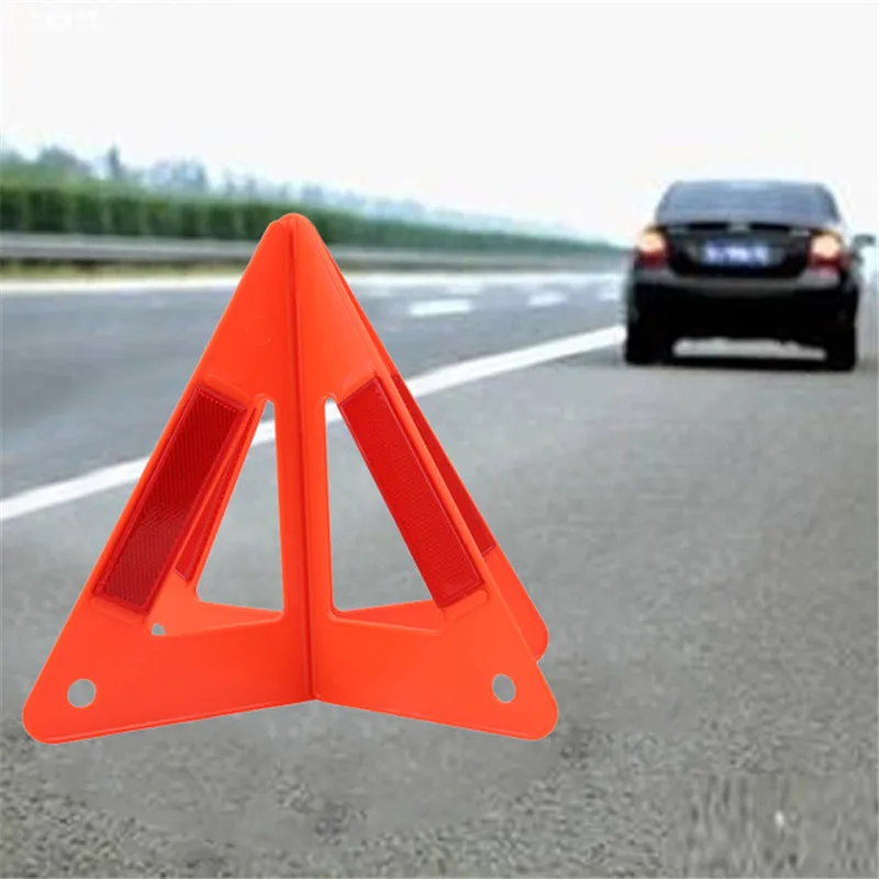 2Pcs Car Warning Triangles Emergency Traffic Signaling Reflective Safety Stop Sign Crossing Detachable Folding |