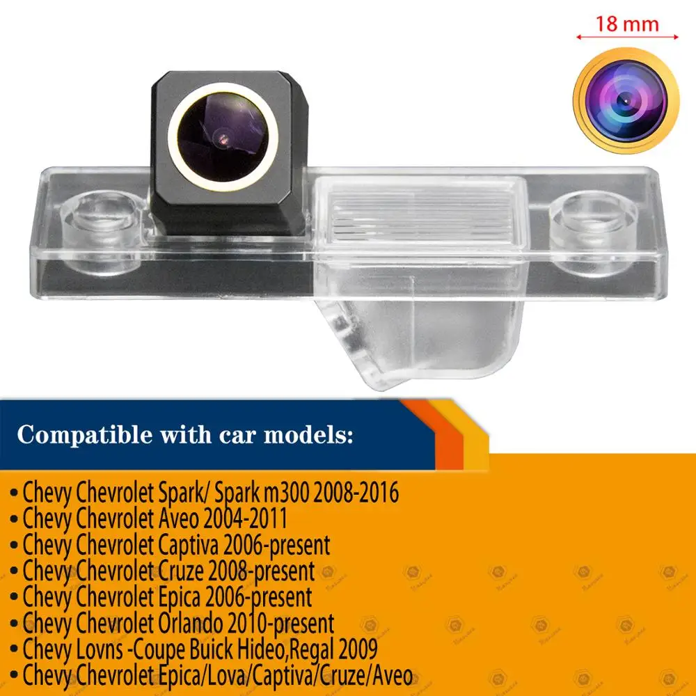 

Rear View Reversing Backup Golden Camera for Chevy Chevrolet Captiva Cruze Aveo Lacetti Epica Lova Spark HRV HD 1280x720p Camera