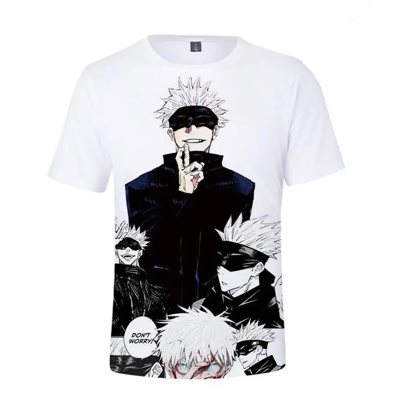 

Summer breathable 3d Jujutsu Kaisen anime men's t shirts fashion boutique manga figure oversized t-shirt for boy kid's anime top