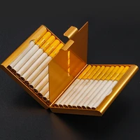 20 sticks metal cigarette case tobacco holder cigarette storage container smoking accessories for mens gift