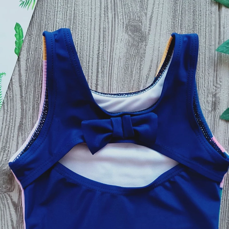 От 1 до 6 лет бикини с милым рисунком птицы одежда для купания маленьких девочек