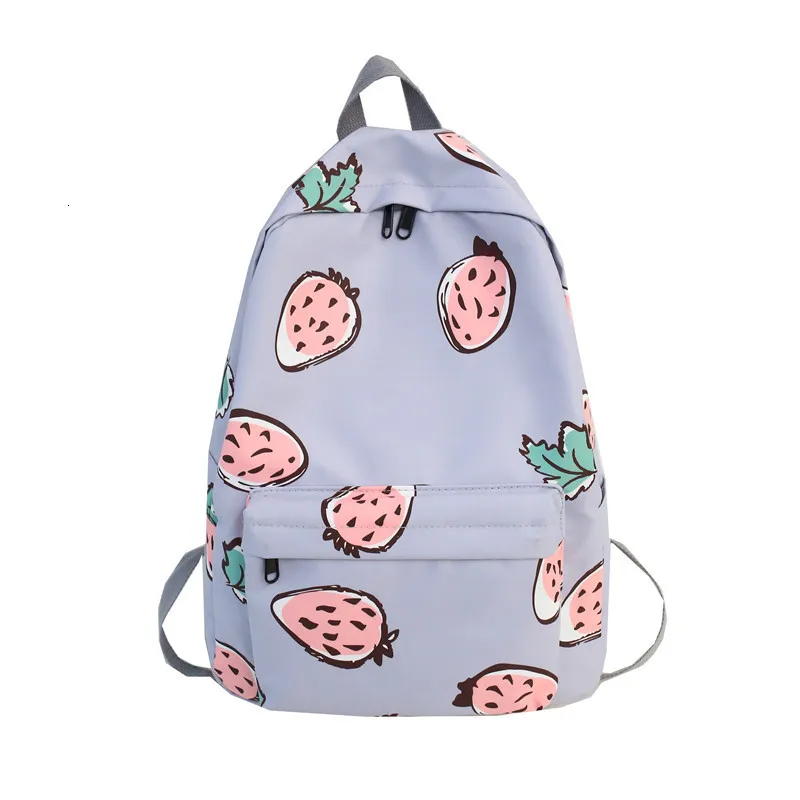 

Female School Bag For Teenage Girl 2020 Nylon Fruit Cartoon Backpack Women Mochilas Sac A Dos Ladie Laptop Rucksack Men Bag Pack