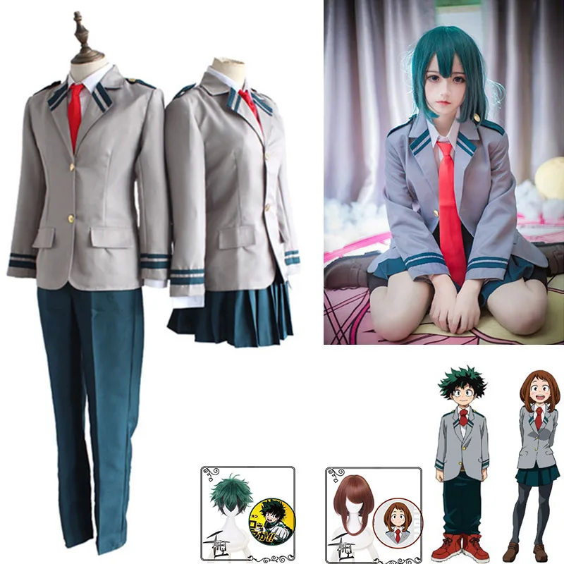 Костюм для косплея моя геройская Академия Boku школьная форма Asui Tsuyu Yaoyorozu Momo