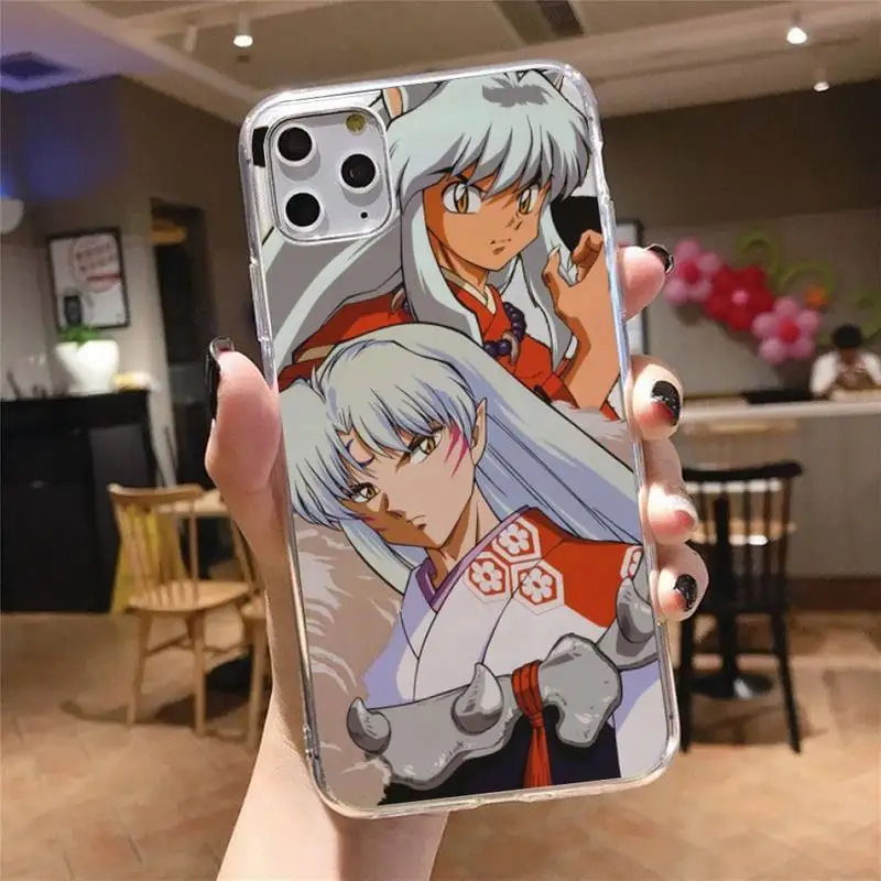 

Anime Inuyasha Phone Case Transparent soft For iphone 5 5s 5c se 6 6s 7 8 11 12 plus mini x xs xr pro max