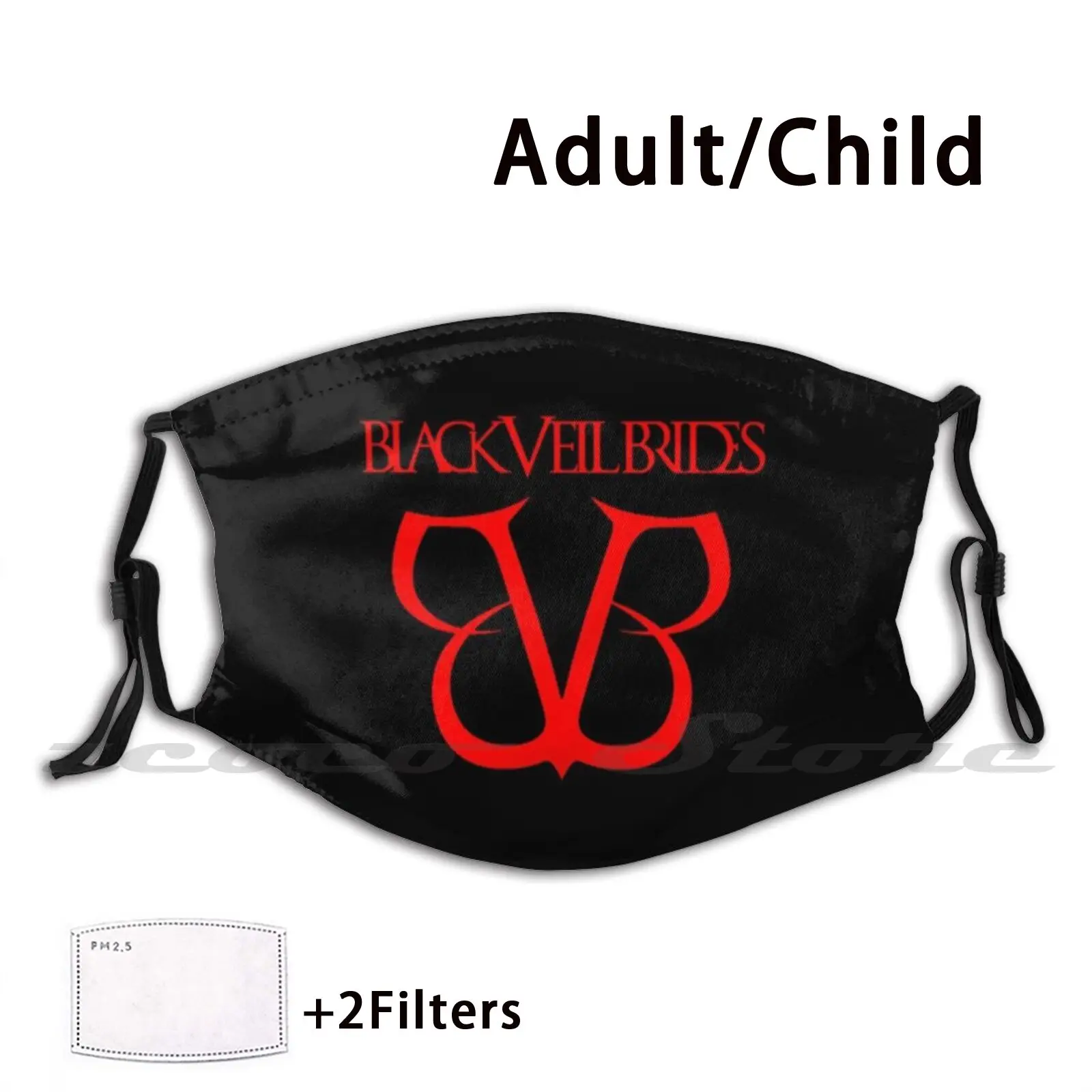 

Best Logo Band Rock Punk Hard Rock Red Brides Washable Trending Customized Pm2.5 Filter Mask Best Logo Band Punk Hard Black