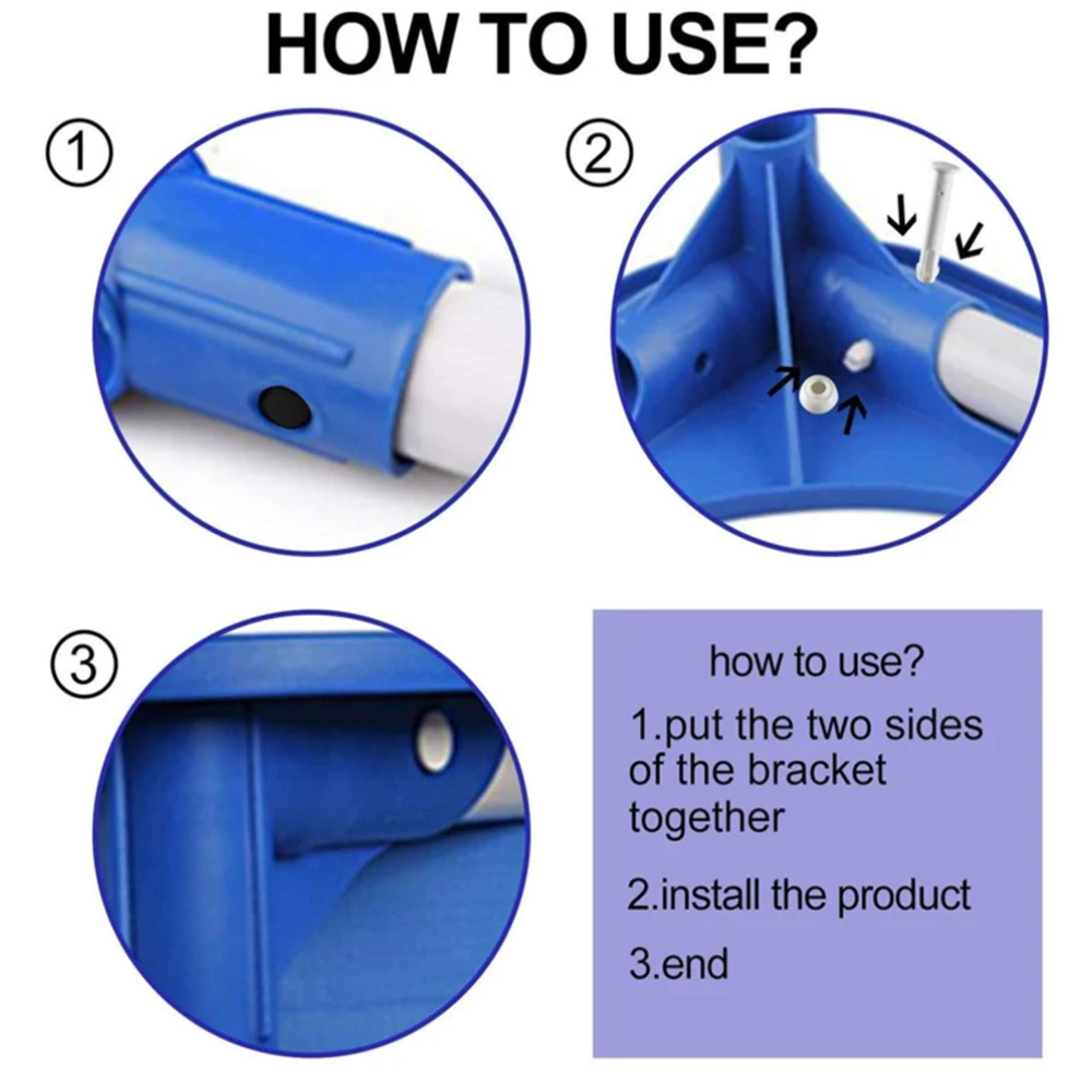 

ABS Pool Joint Pins2.16/2.36in Cap Set Seals for Swimming Pool Replacement Parts