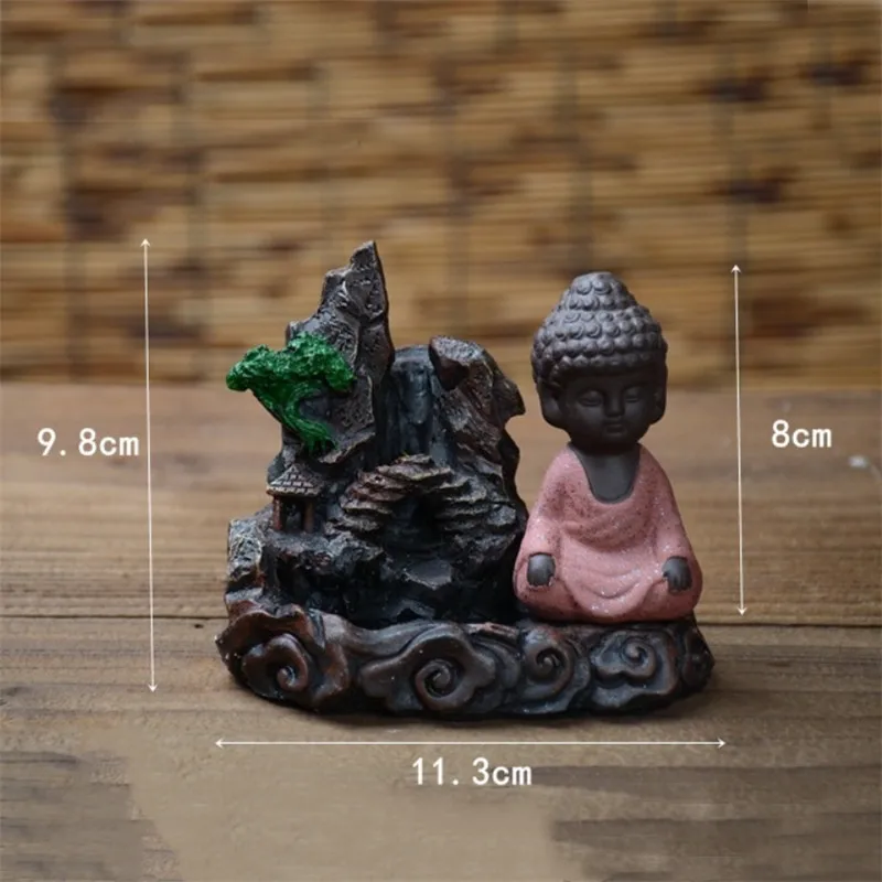 Blackflow благовония горелка рокерский Будда маленький монах пуля ладана держатель