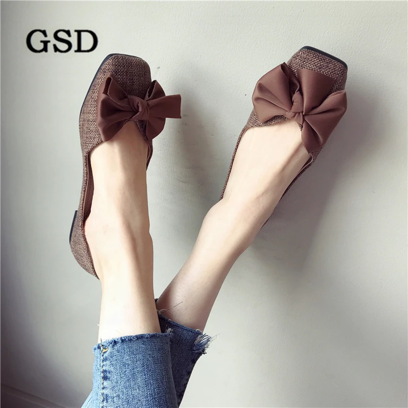 Большие размеры Женская обувь с мягкой подошвой новинка сезон весна осень Туфли