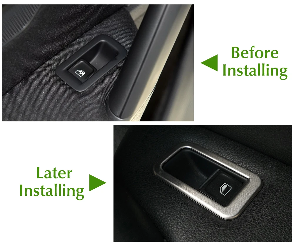 Оконная рамка для внутренней двери из нержавеющей стали с круглой отделкой Volkswagen