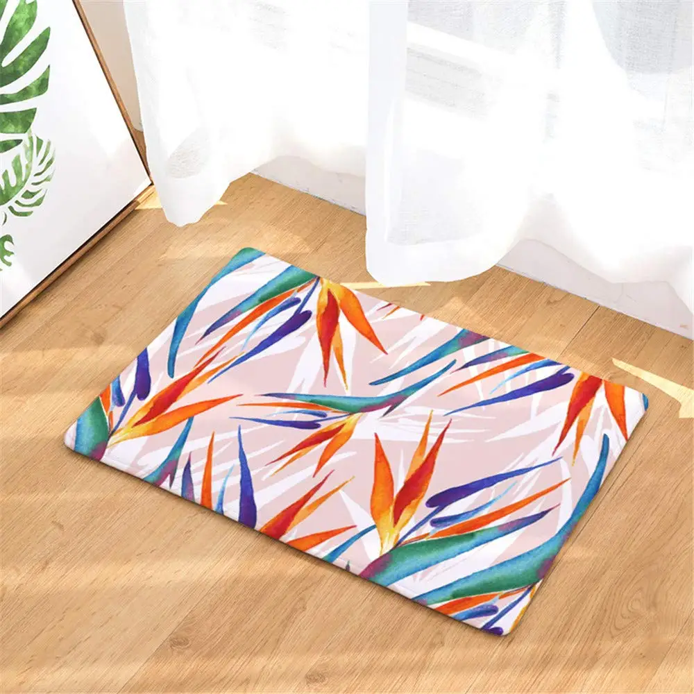 Цветной лист дверьных ковриков оригинальный прочный фланелевый дверной коврик