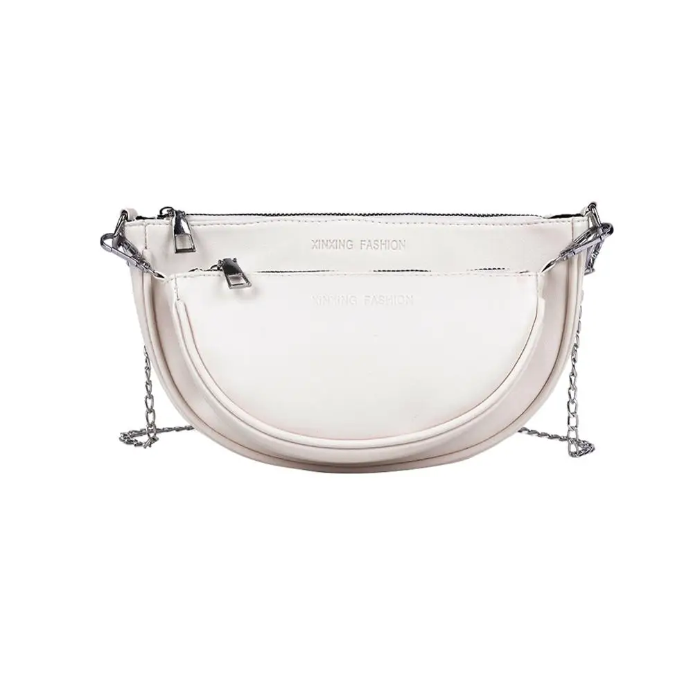 

Women Composite Bag Fashion PU Leather Chain Shoulder Bag Messenger Bags Women Girls Fashion Chain Totes