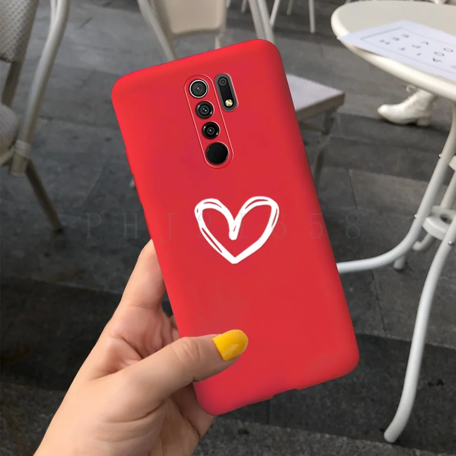 Чехол-накладка для Xiaomi Redmi 9 ТПУ противоударный с изображением карамельных цветов