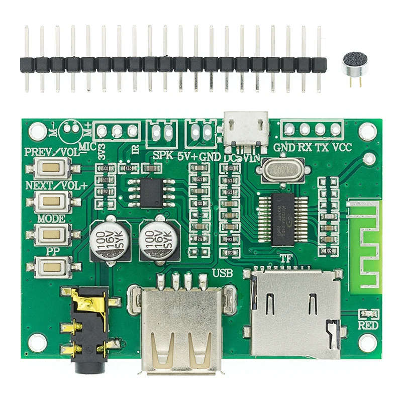 

10PCS BT201 Dual Mode 5.0 Bluetooth Lossless Audio Power Amplifier Board Tf Card U Disk Ble Spp Serial Port Transparent Trans