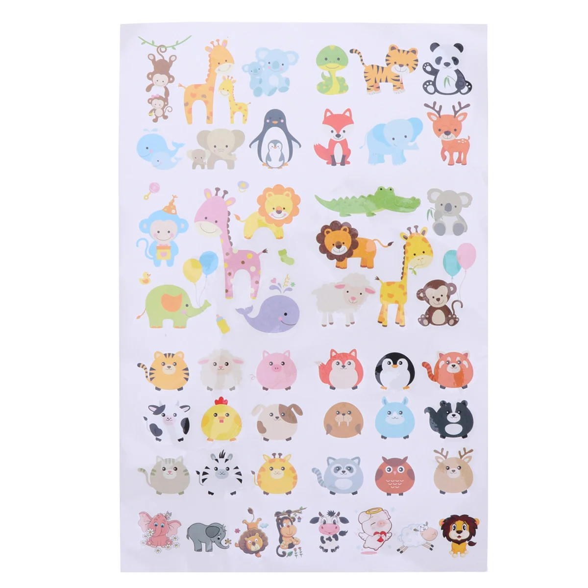 

Детские персональные Мультяшные наклейки с животными, экологически чистые наклейки для мальчиков и девочек