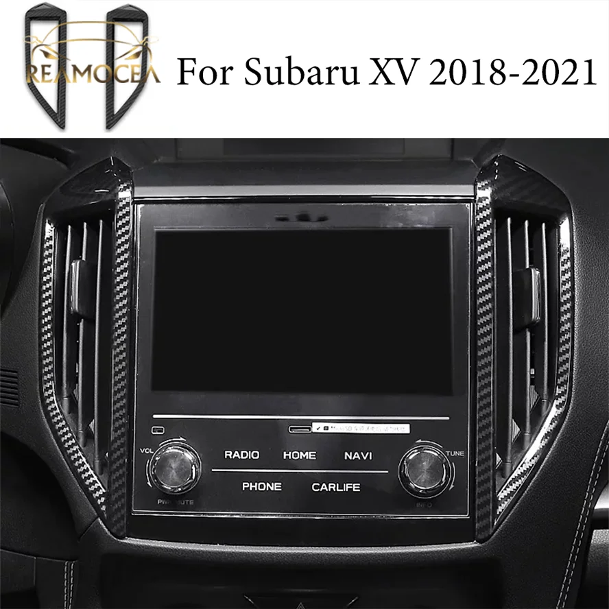 

Консоль Reamocea из углеродного волокна для кондиционирования воздуха, Крышка вентиляционного отверстия, декоративная наклейка, аксессуары дл...