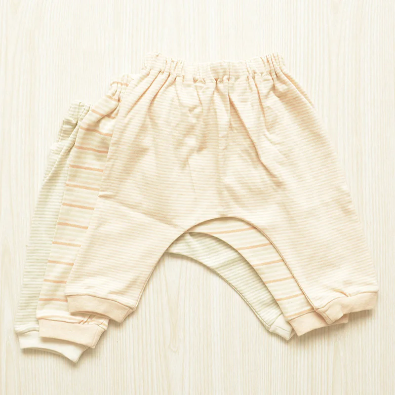 

Брюки Детские хлопковые в полоску, укороченные штаны для мальчиков и девочек, Повседневная Простая одежда, на весну и лето