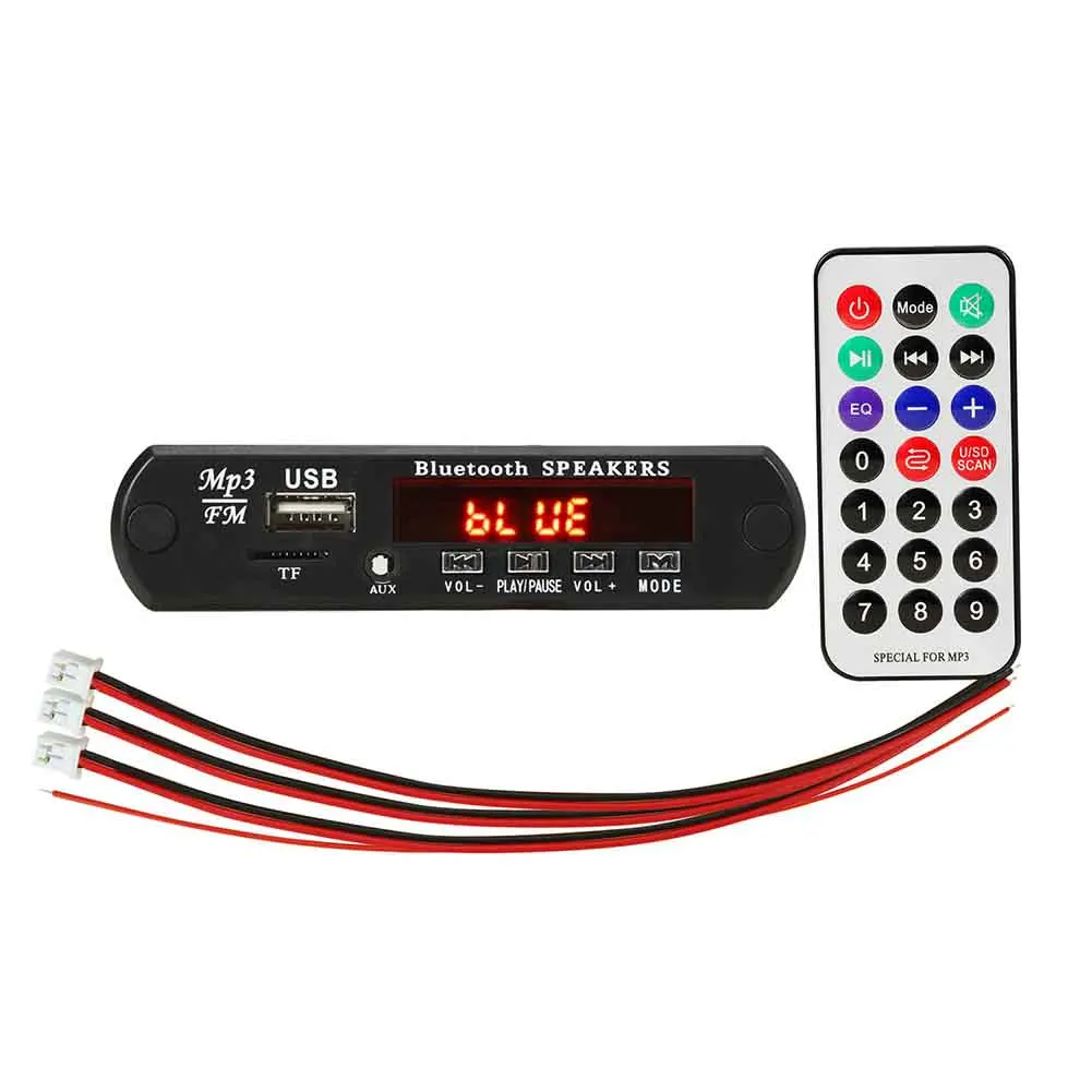 Bluetooth декодер с пультом дистанционного управления 12 В|Аксессуары для MP3 плееров и