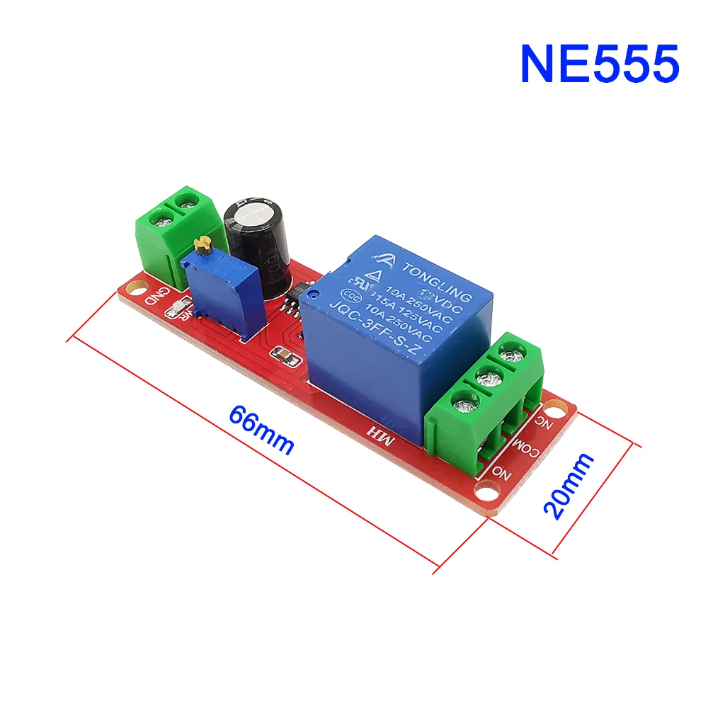Реле времени NE555 12 В постоянного тока 1 шт. модуль отключения с задержкой