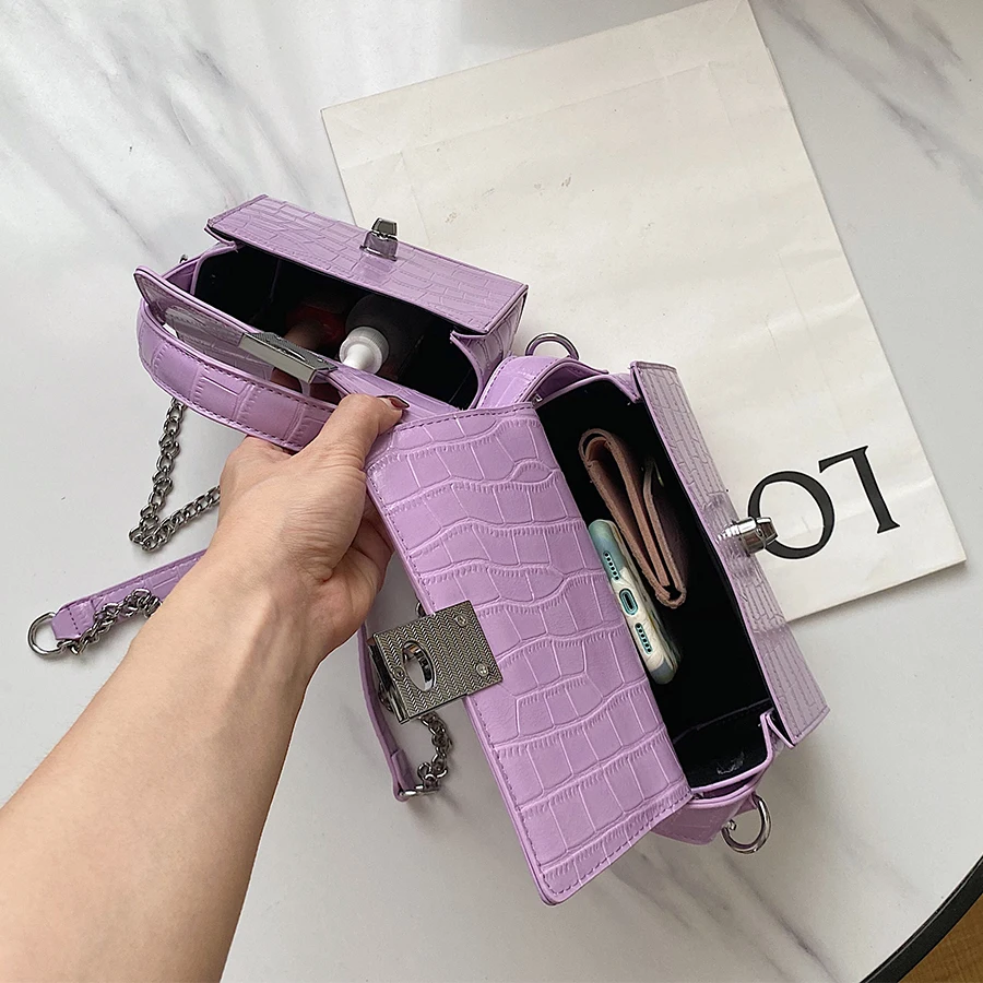 

Fashion Handbags Women Mini Tote Bag PU Leather Crossbody Bags for Women Stone Pattern Female Travel Lady Shoulder Messenger Bag