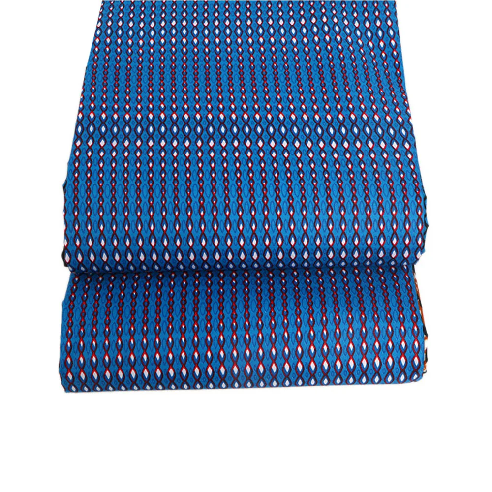 Полосатая африканская восковая ткань 100% полиэстер оптовая продажа высокое