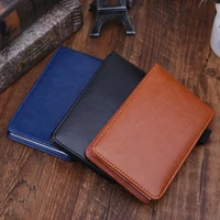 multifunction pocket planner a7 notebook small notepad note book leather cover business diary memos office school supplies c5ae