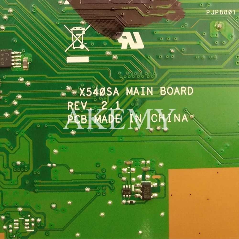 Новинка! X540SA материнская плата для ноутбука 8GB RAM 4 ядра процессор REV 2 0 Asus X540 X540S