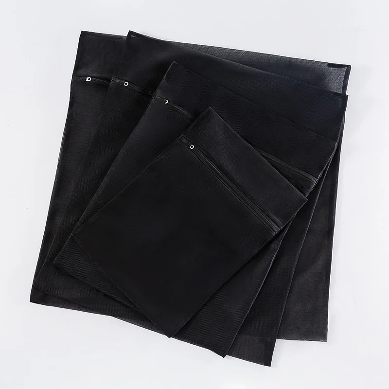 1pcs Home storage bag Net Black zippered mesh Clothes underwear |