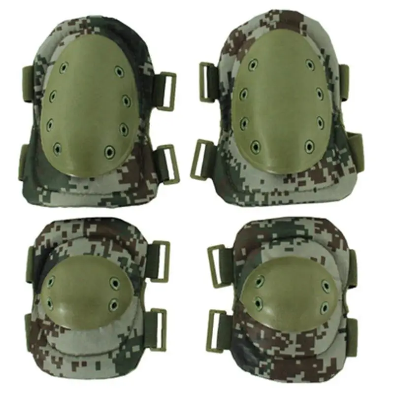 

Four-Piece Tactical Knee Protection Outdoor Field Pulley Riding Sports Protective Gear Military Fan Sports Knee Pads Elbow Pads