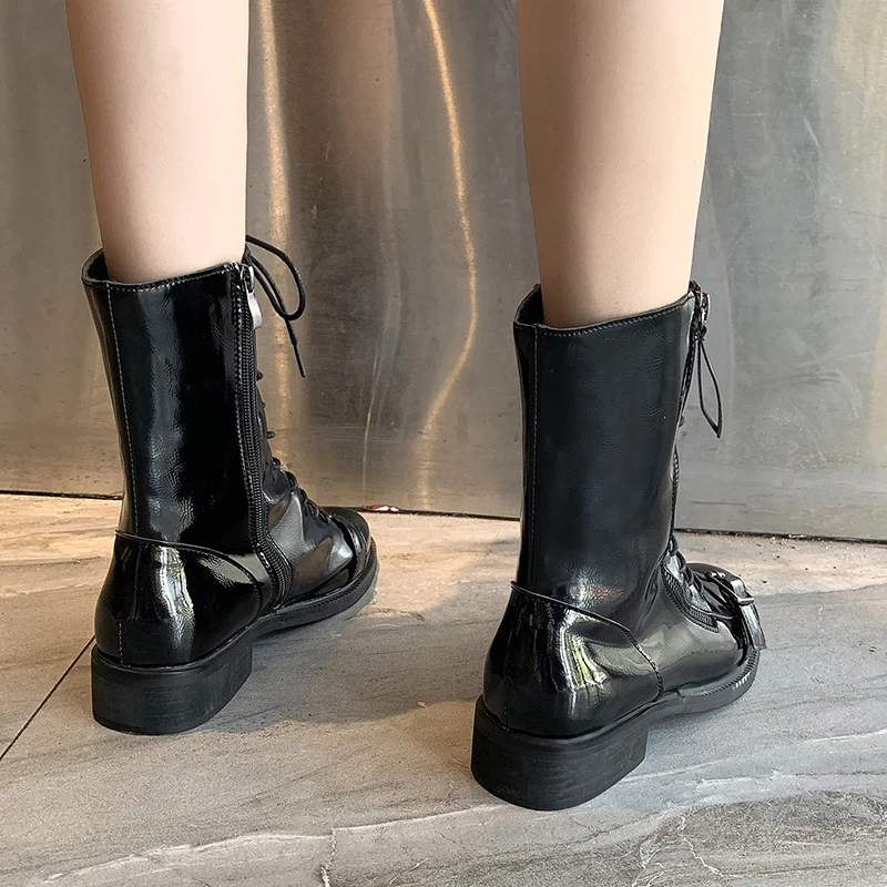 Lucyever/модные ботинки из искусственной кожи золотистого и серебристого цвета