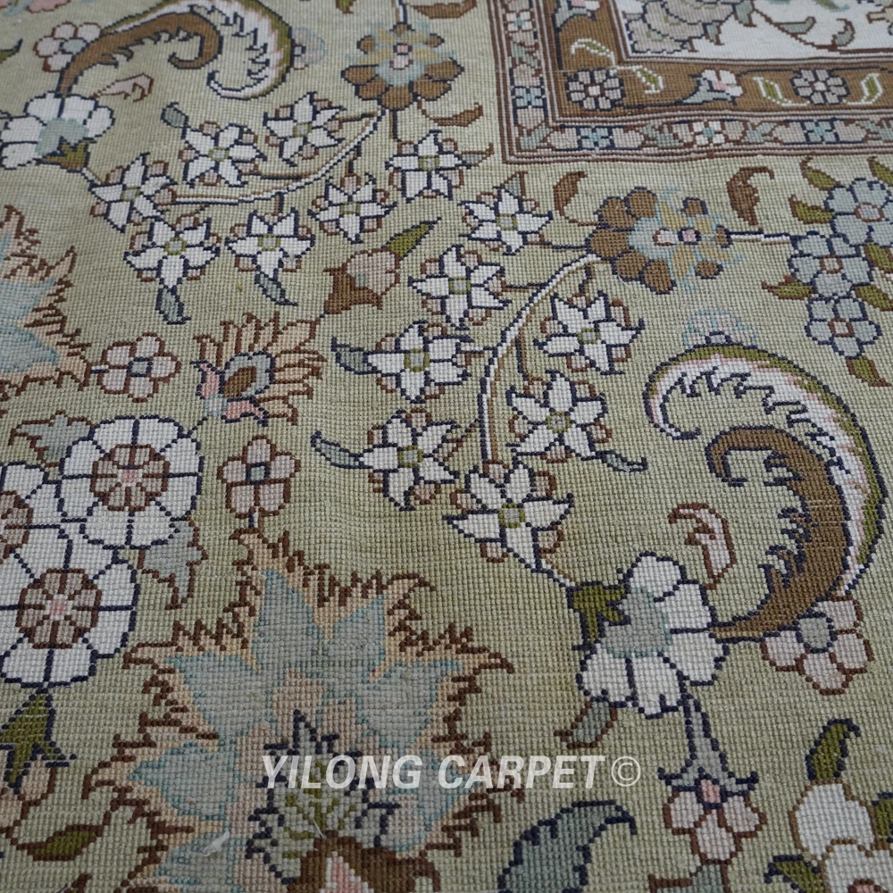 Yilong 14 'x 20' Большой Классический турецкий стиль ручной вязки шелковые