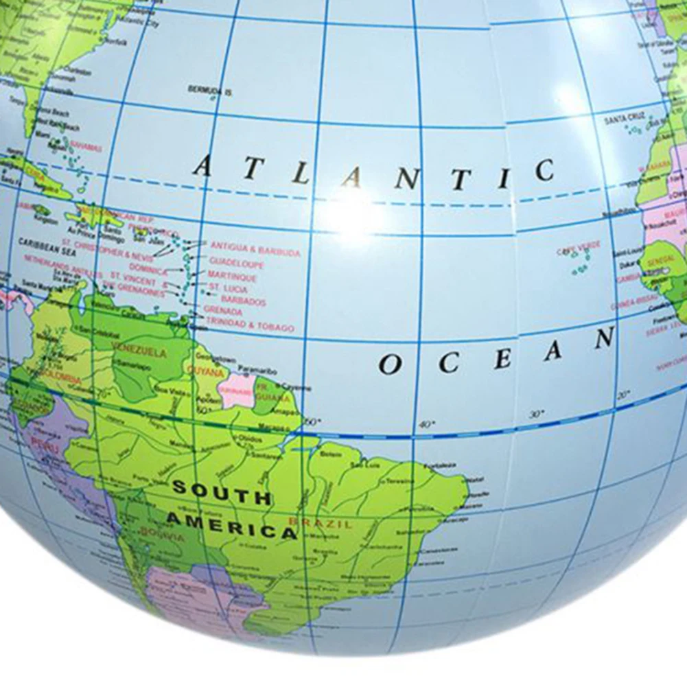 Надувной шар мира 30 см карта земли образовательные принадлежности земля океан