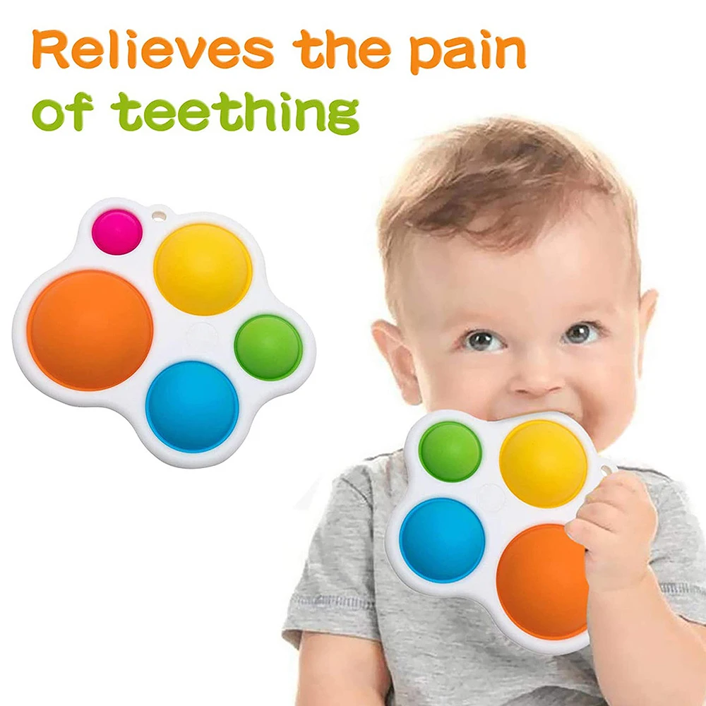 

New Baby Toys Fidget Simple Dimple Toys Early Educational Toys Brain Toys Stress Relief Hand Toys Early Montessori Education Toy