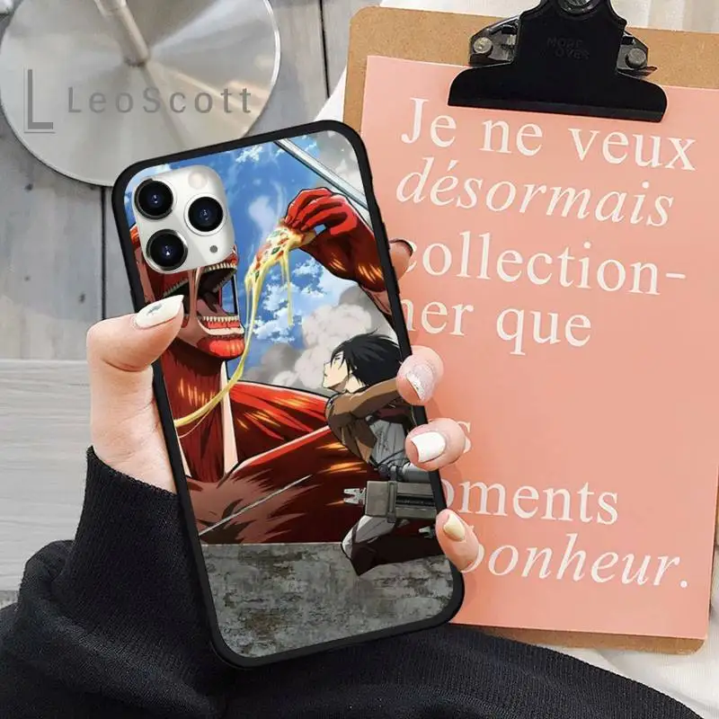 

Attack on Titan Phone Case for iPhone 11 12 mini pro XS MAX 8 7 6 6S Plus X 5S SE 2020 XR