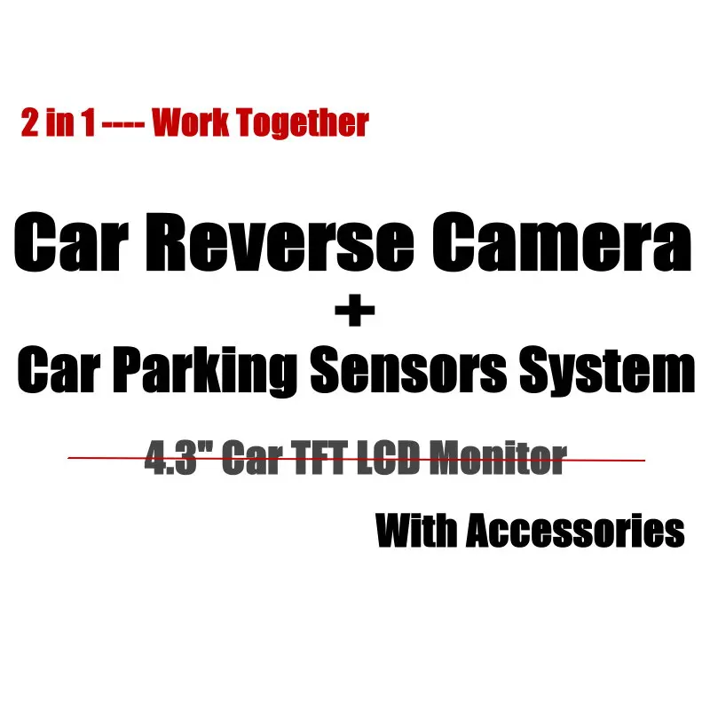 Camera and Sensors Задняя камера монитор дисплей для Audi A3(8 V) 2012- Автомобильная цифровая система датчиков парковки/CCD камера заднего вида - Название цвета: Camera and Sensors