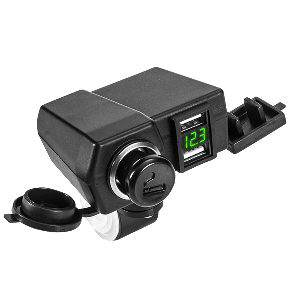 Многофункциональное зарядное устройство для мотоцикла 5 В 4 2 А GPS с двумя