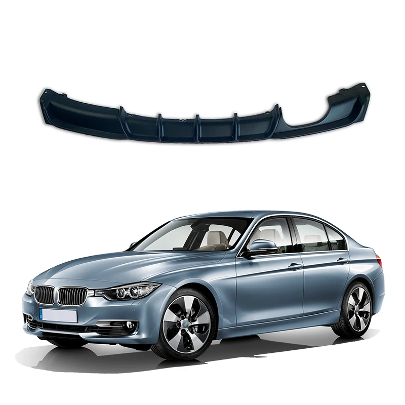

Губа бампера заднего диффузора для BMW F30 3 серии 2012-2018, матовый черный спойлер, сплиттер, комплект кузова, украшение автомобиля
