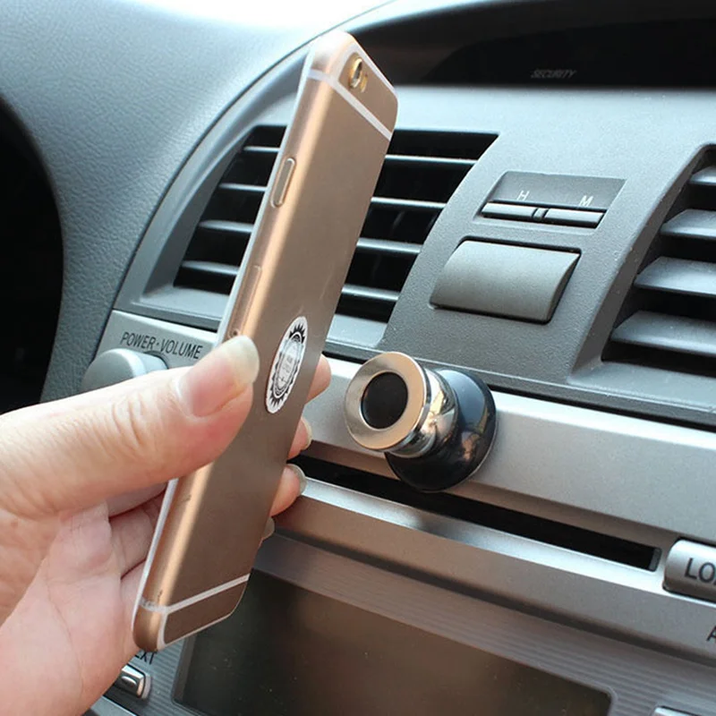 Автомобильный комплект, держатель, 360 градусов, мини-держатель для IPhone, магнитный автомобильный держатель для приборной панели, автомобильный держатель для телефона для samsung