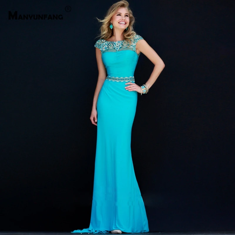 

100% Real O-Neck Pearls Embroidery Appliques Tulle Mermaid Wedding Dress for Women Elegant Zipper Cap Sleeve Bridesmaid Gown