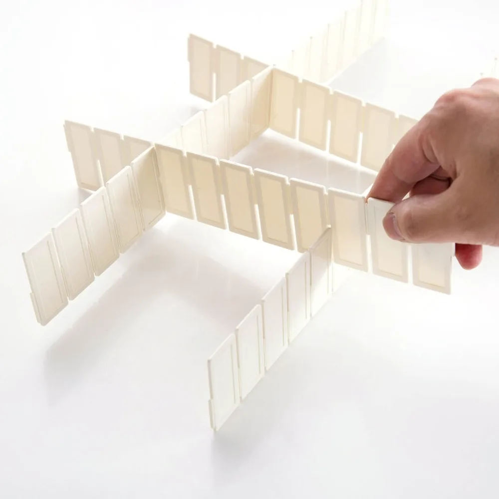 

7Pcs Adjustable Wardrobe Drawer Divider Storage Clapboard For Ties Socks Bra Underwear Organizer Partition Baffle