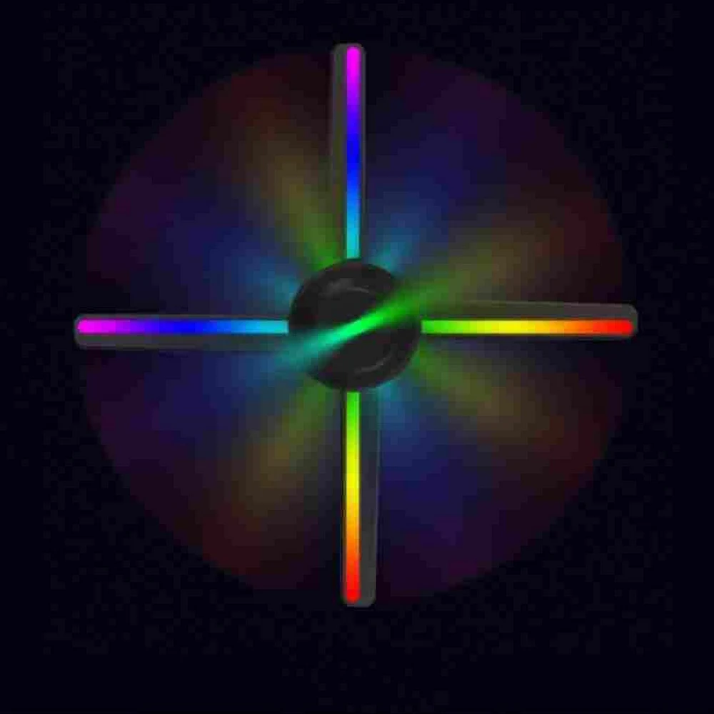 3D голограмма проектор светильник 384 светодиодный Wifi рекламный дисплей плеер