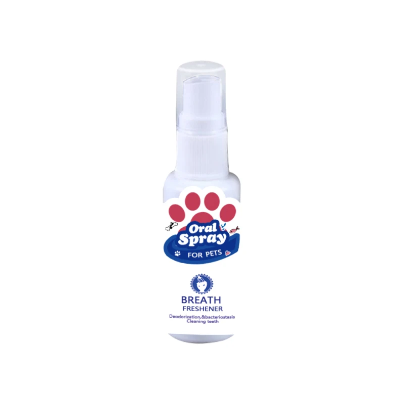 

30ml Pet Breath Freshener Spray Dog Teeth Cleaner Dog Cat Oral Healthy Care Pet Dog Supplies Stain Odor Removers Cleaning TSLM2