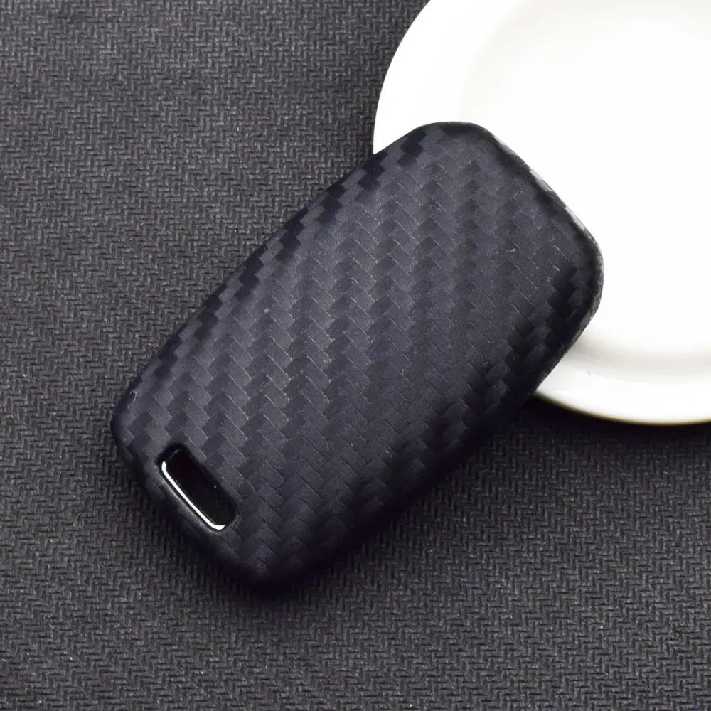 Карбоновый силиконовый чехол для ключей от машины Kia K3 K3S K4 K5 KX3 KX5 Sportage Sorento Carens
