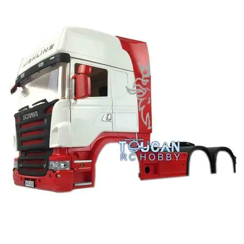 

1/14 RC Tractor Truck Hercules 3Axle Highline Cabin Car Shell For Scania Tamiya THZH0447-SMT2