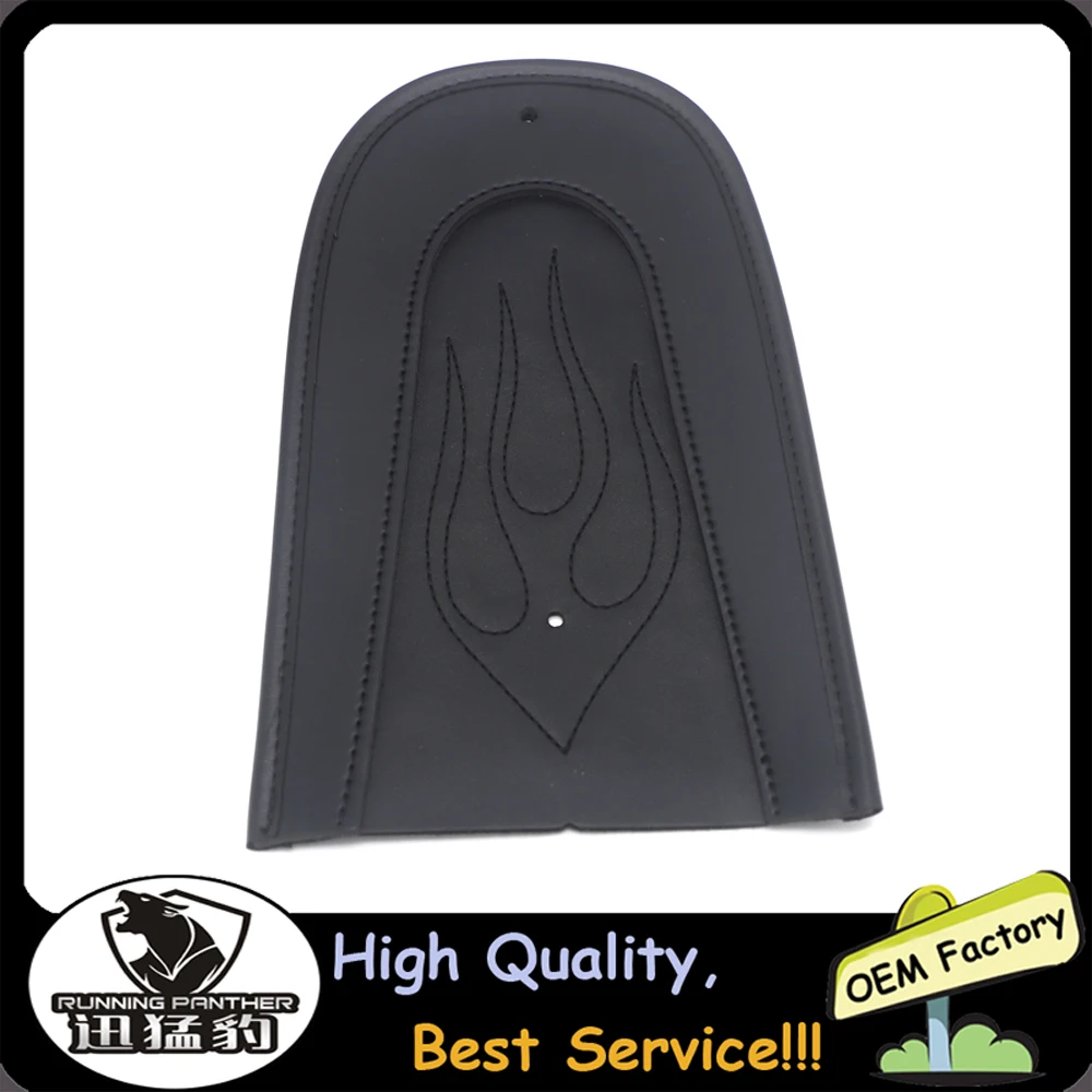 Новый черный кожаный нагрудник для заднего крыла с эффектом пламени Harley Sportster Super