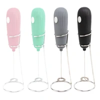 milk frother handheld electric whisk foamer maker for coffee latte hot chocolate egg mixer with stand