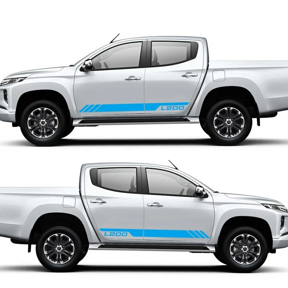 

Наклейки на боковые кузова автомобиля Mitsubishi L200 2011-2019, 2 шт.