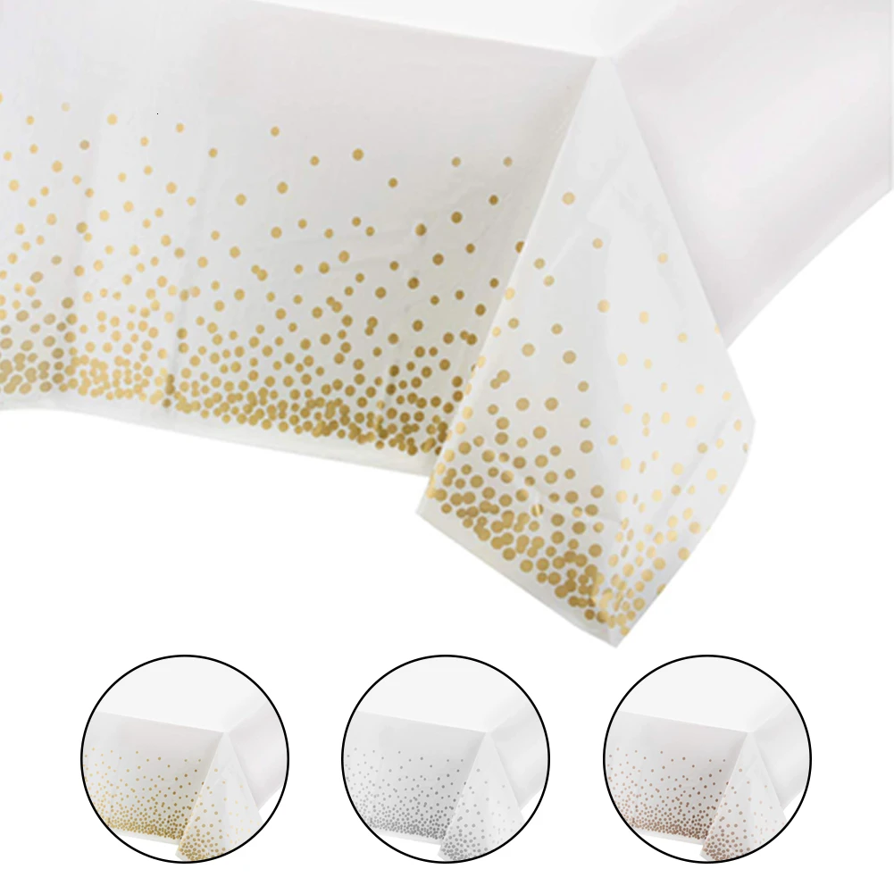 Одноразовая скатерть из розового золота бумажная салфетка в горошек покрытие