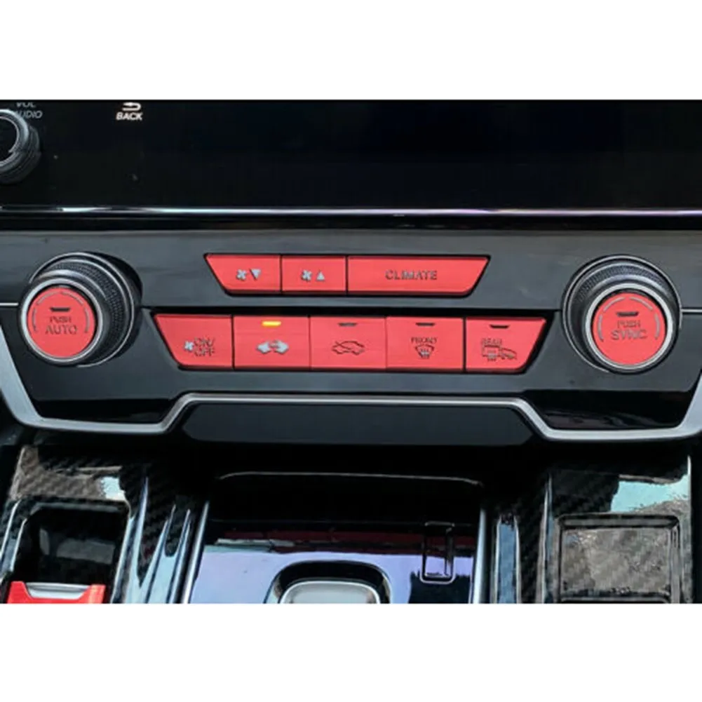 

Red Button Cover Trim Replacement Accessories For Honda CR-V 2017-2021 GL Parts Useful