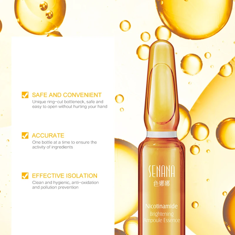 SENANA Niacinamide отбеливающая лицевая сыворотка ампула увлажняющая Антивозрастная