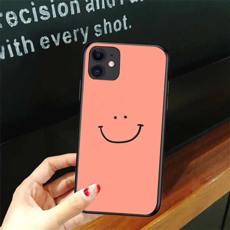 

Cartoon Funny Fresh Smile Phone Case For Iphone 5 5S SE 6 6s 7 8 plus X Xr XS 11 12 Mini Pro Max Cover Fundas Coque